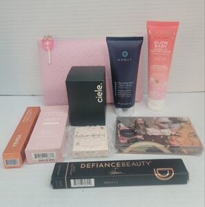 New Pink W/Hearts IPSY Bag With A Few Items Inside.  8 Addition Make-Up Items.